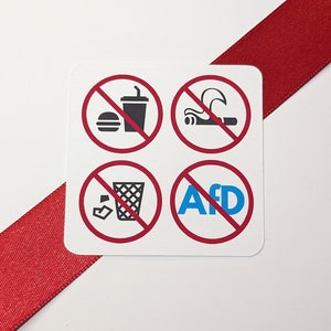 AFD verbod - linker alternatieve sticker | toon uw bericht | steun mensen | tegen het patriarchaat | Actionisme | Machtiging