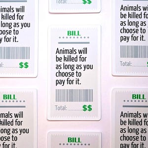 Kill Bill | zeig deine message | support animals | Tierschutz sticker | Aktionismus | Empowerment