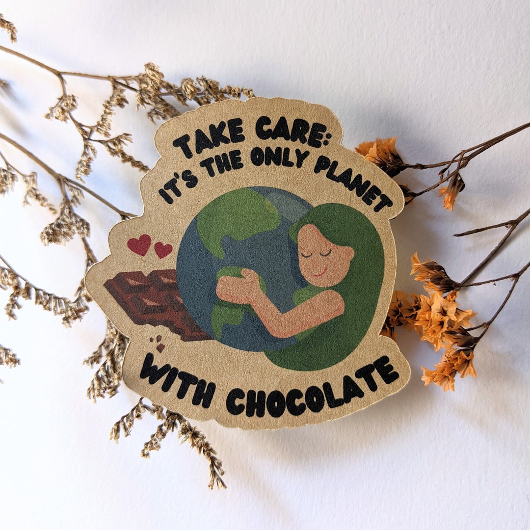 Protect the Earth Recycling Paper Sticker Environmental Protection