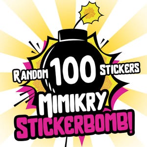 Stickerbom! 100 willekeurige stickers uit meer dan 600 ontwerpen. Feminisme, activisme, politiek, geestelijke gezondheid, dierenwelzijn, vriendschap.