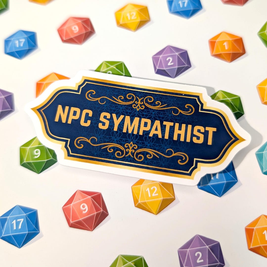 NPC Sympathist Batch - Nerdy Stickers | Show Your Message - Etsy