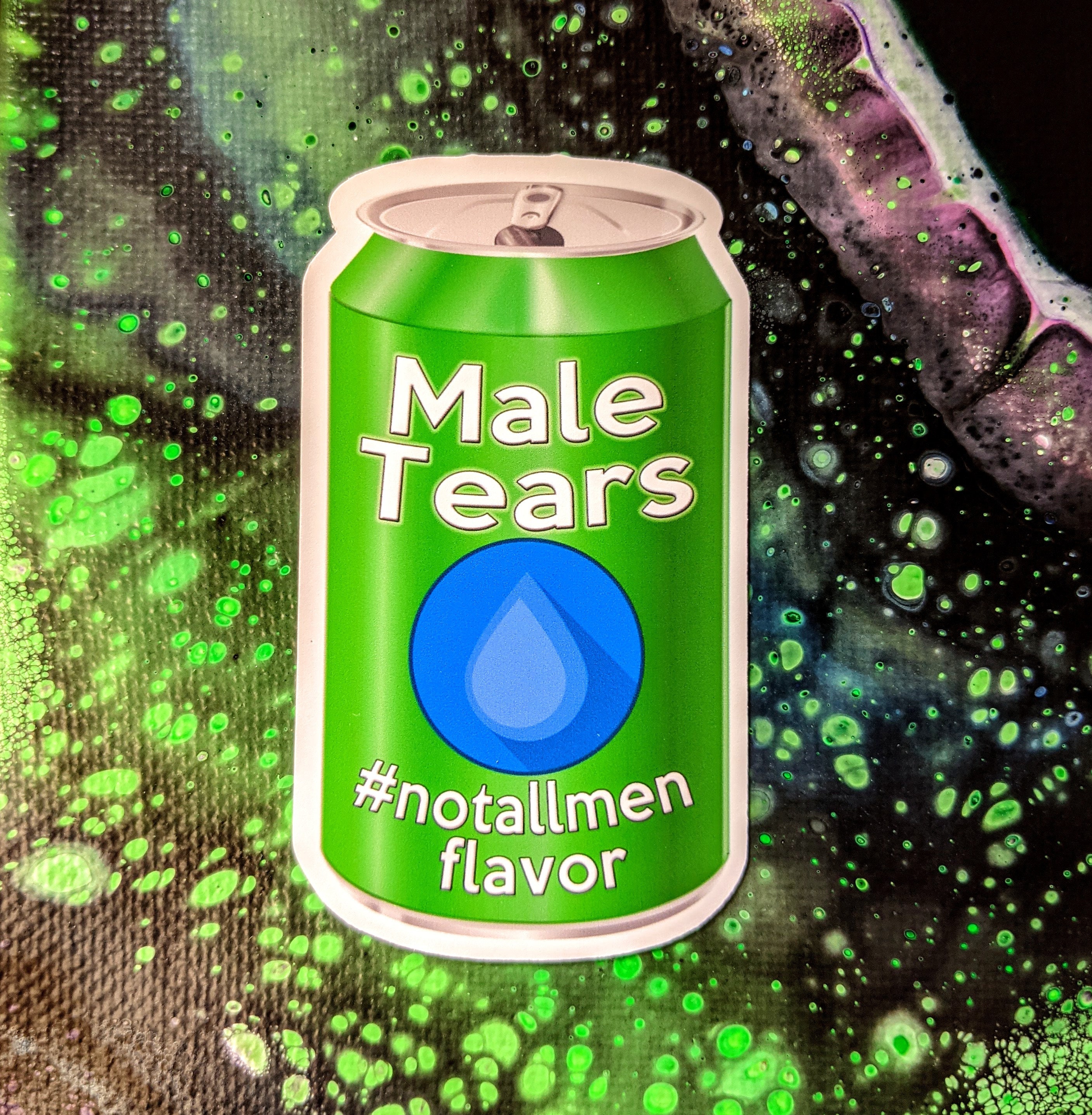 Male Tears Can - Feminist Stickers | show your message | support people | against the patriarchy | Actionism | Empowerment