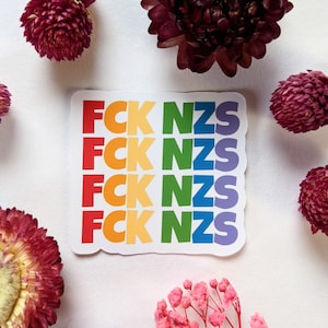 FCK NZS - linkse alternatieve stickers | toon uw bericht | mensen ondersteunen | tegen het patriarchaat | Actionisme | Machtiging