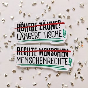 Mensenrechten - politieke stickers | toon uw bericht | mensen ondersteunen | linkse punk bondgenoot | Machtiging