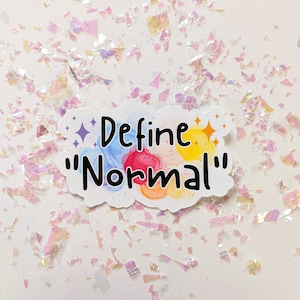 Define normal - Feministische Sticker | zeig deine message | support people | gegen das Patriarchat | Aktionismus | Empowerment
