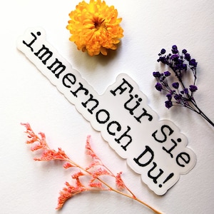 Für Sie immernoch Du durchsichtiger Sticker | zeig deine message | support people | Aktionismus | Empowerment