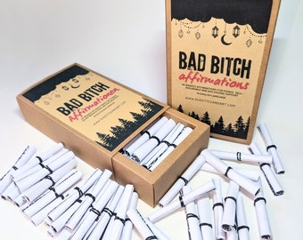 40 affirmations in a drawer box for 40 days - bad bitch - 2 languages