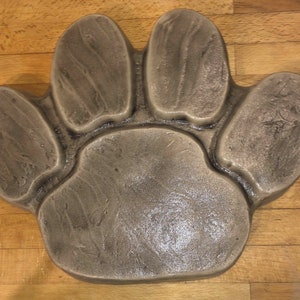 latex mould for making this Large Paw Stepping Stone