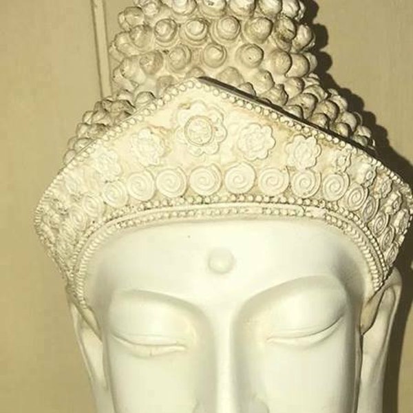 latex Mould for making this Buddha Head statue or candle
