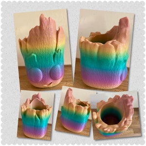 Latex mould for making this Groot style planter