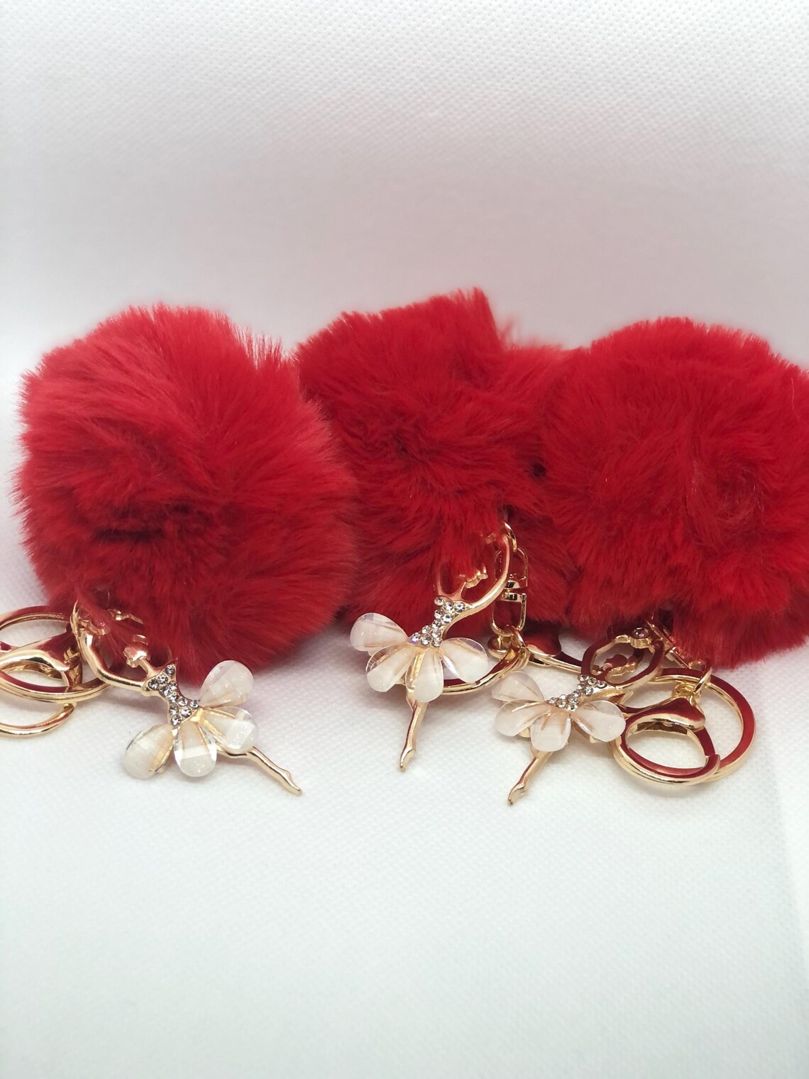 Puffball keychain Etsy