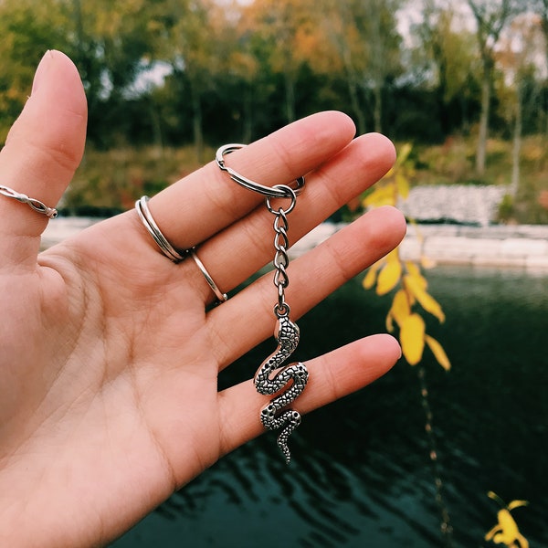 Snake Keychain - Etsy