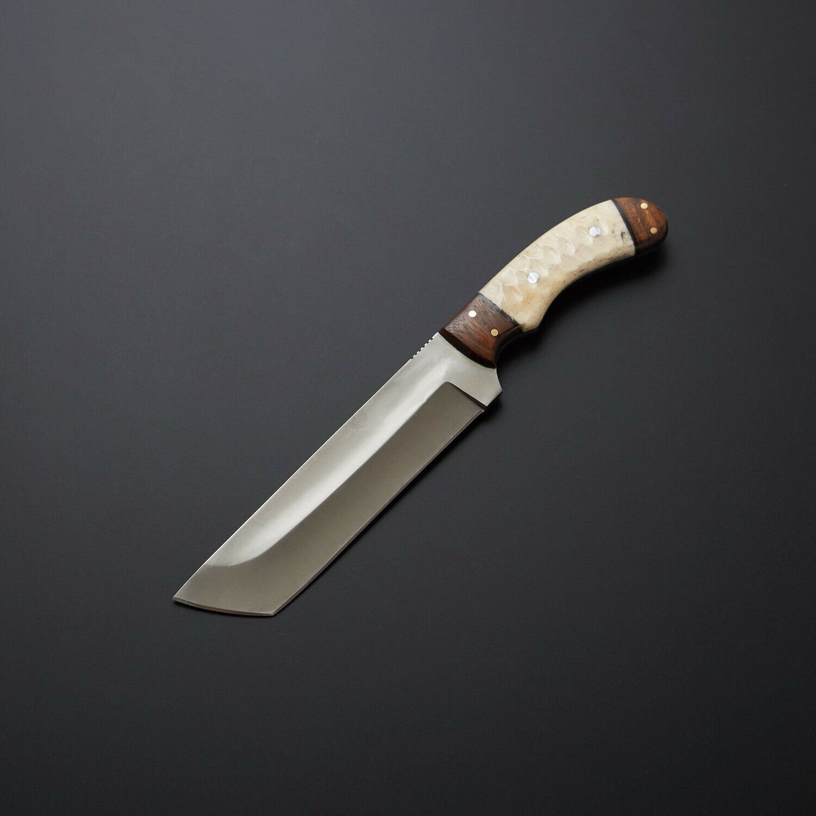 D2 Steel Tanto Knife With Beautiful Bone Handle Included Etsy UK