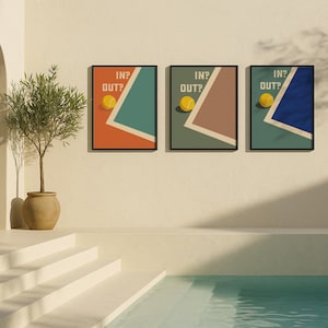 Tennis Court Dilemma: Stylish Wall Art Print for Tennis Lovers