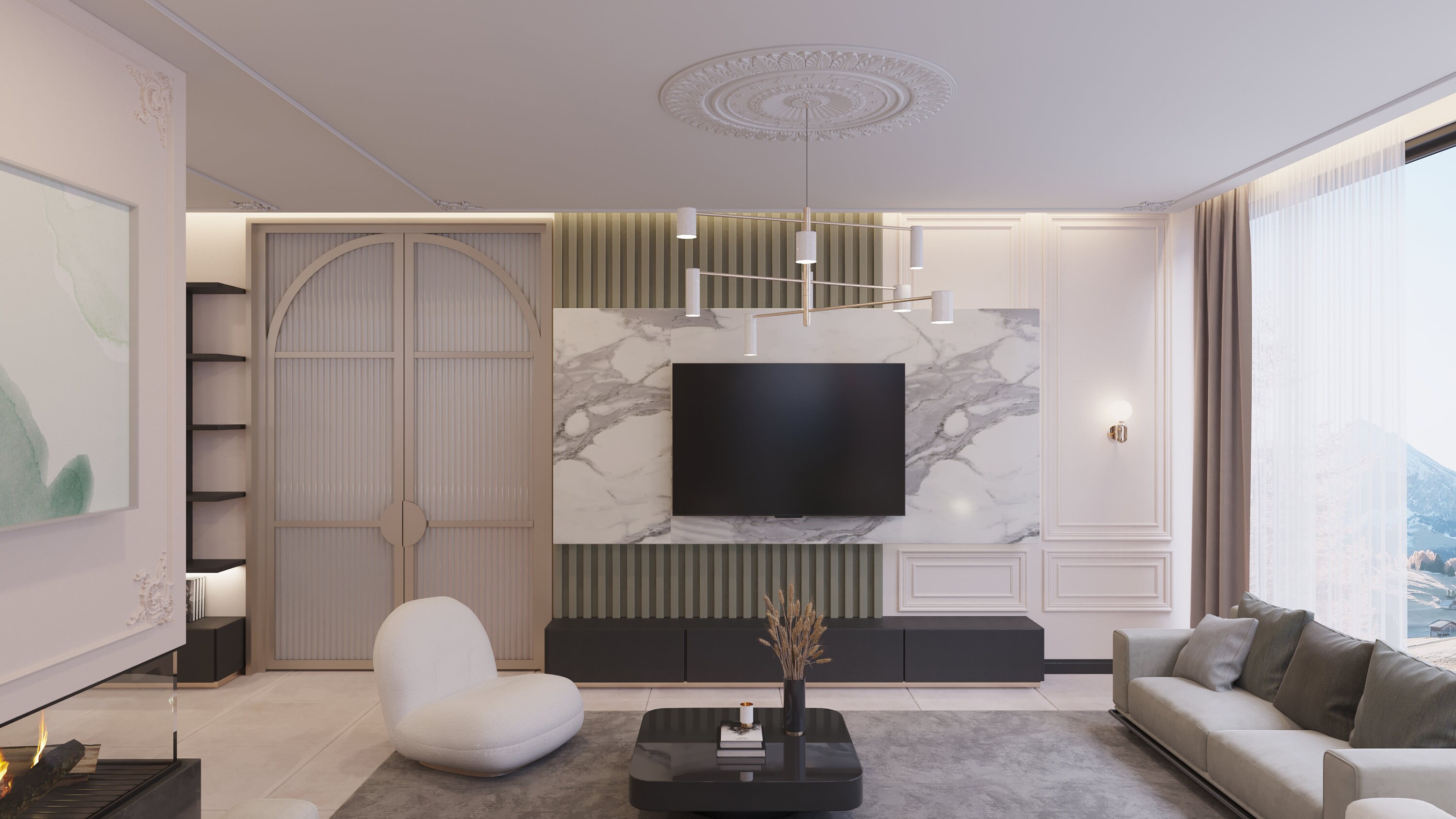 Living Room, Interior Design, Single Room Design, Master Room ...