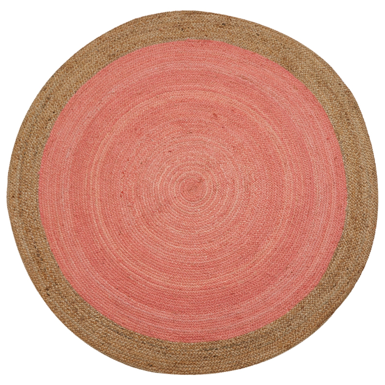 Pink Rug Jute Rug Pink Jute Rug Round Rug Pink Rug For Etsy