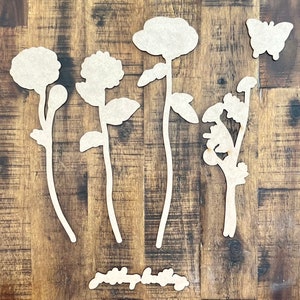 Botanicals March Club Couture Flowers Flower Cutouts Club Cutouts Watering Can Flowers & Words