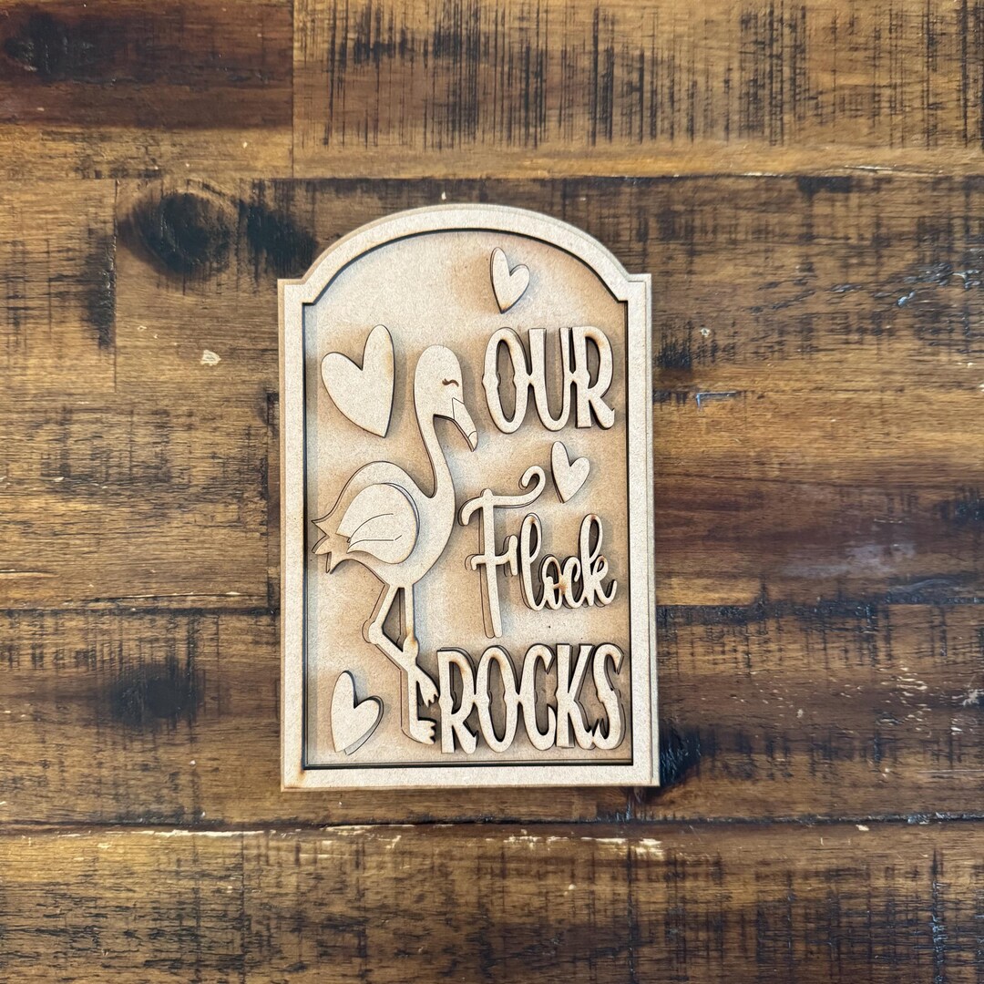 This Flock Rocks Our Flock Rocks Interchangeable Sign for Easel | Easel Attachment - Etsy