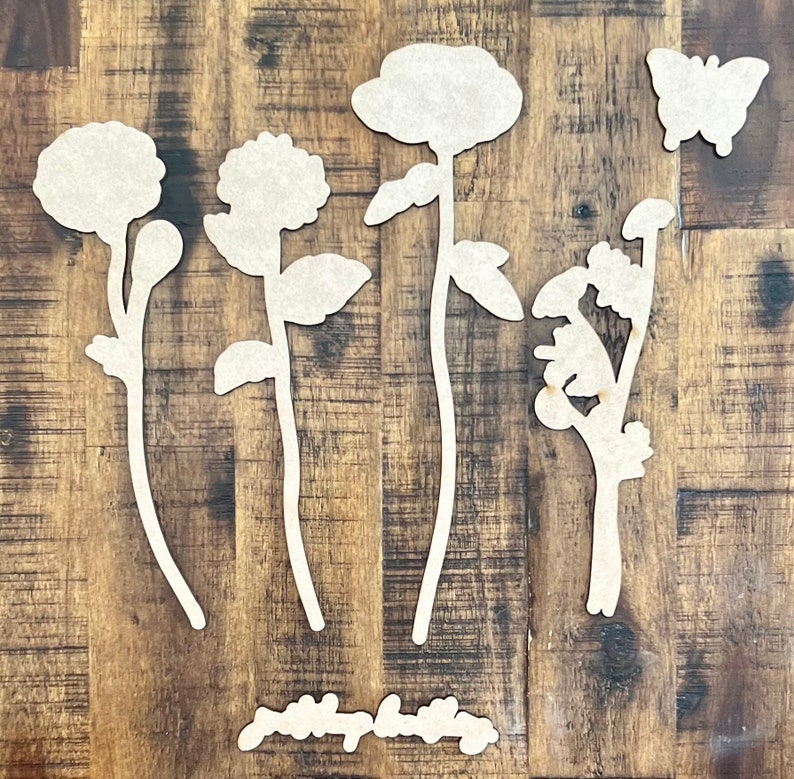 Botanicals March Club Couture Flowers Flower Cutouts Club Cutouts Watering Can Flowers & Words