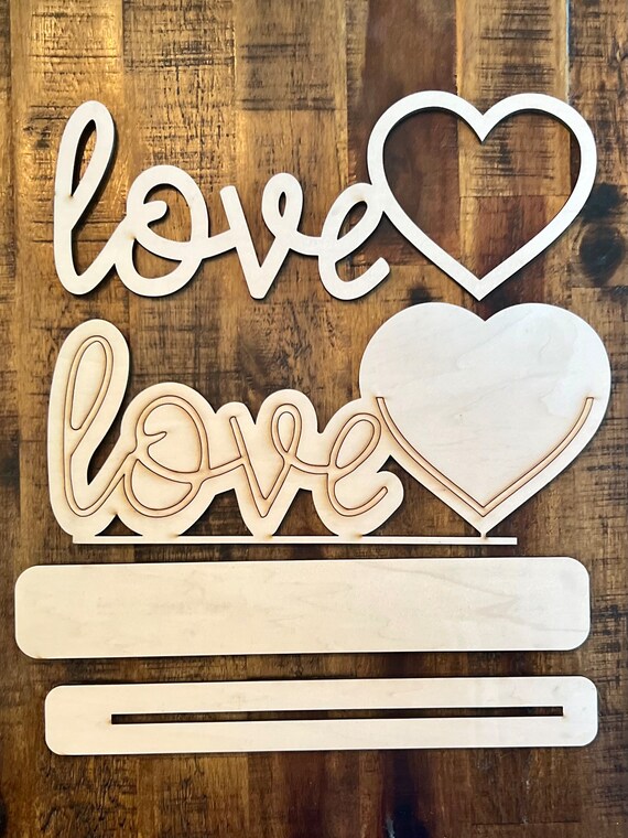 【非売品】＝LOVE サインパネル Love Photo Stand | Love | Heart | Photo Frame | Valentine's Day - Etsy