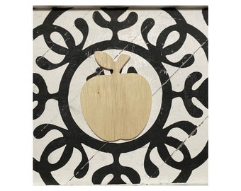 Apples, Set of 6, Red apples, apple wood cutout, apple cutout, back to school apple, teacher apple