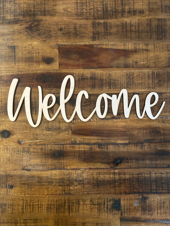 welcome♪ Welcome | Welcome Word | Welcome Cutout - Etsy