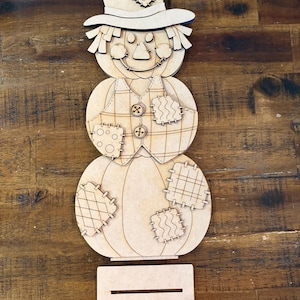 Scarecrow Stacked Pumpkin | Scarecrow | Fall Scarecrow Cutout