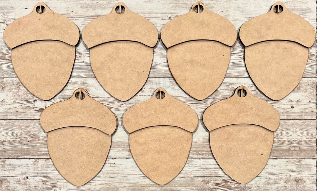 Acorn Garland Acorn Cutouts Fall DIY Wood Acorn Cutouts - Etsy