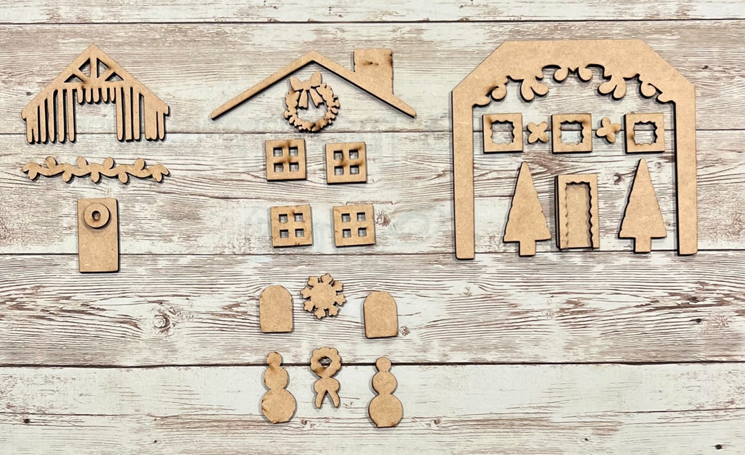 Christmas House Cutout Designs Chalk Couture House Addons Christmas