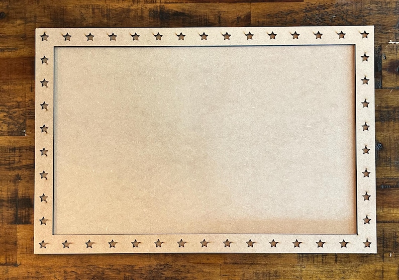 Star Frame | 18x12 | Wood Frame - Etsy