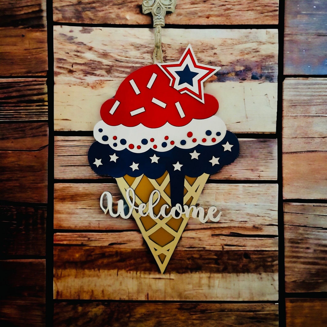 Ice Cream Cone Cutout Cone Cutout Laser Cut Ice Cream Cone Ice Cream Wood Cutout Etsy