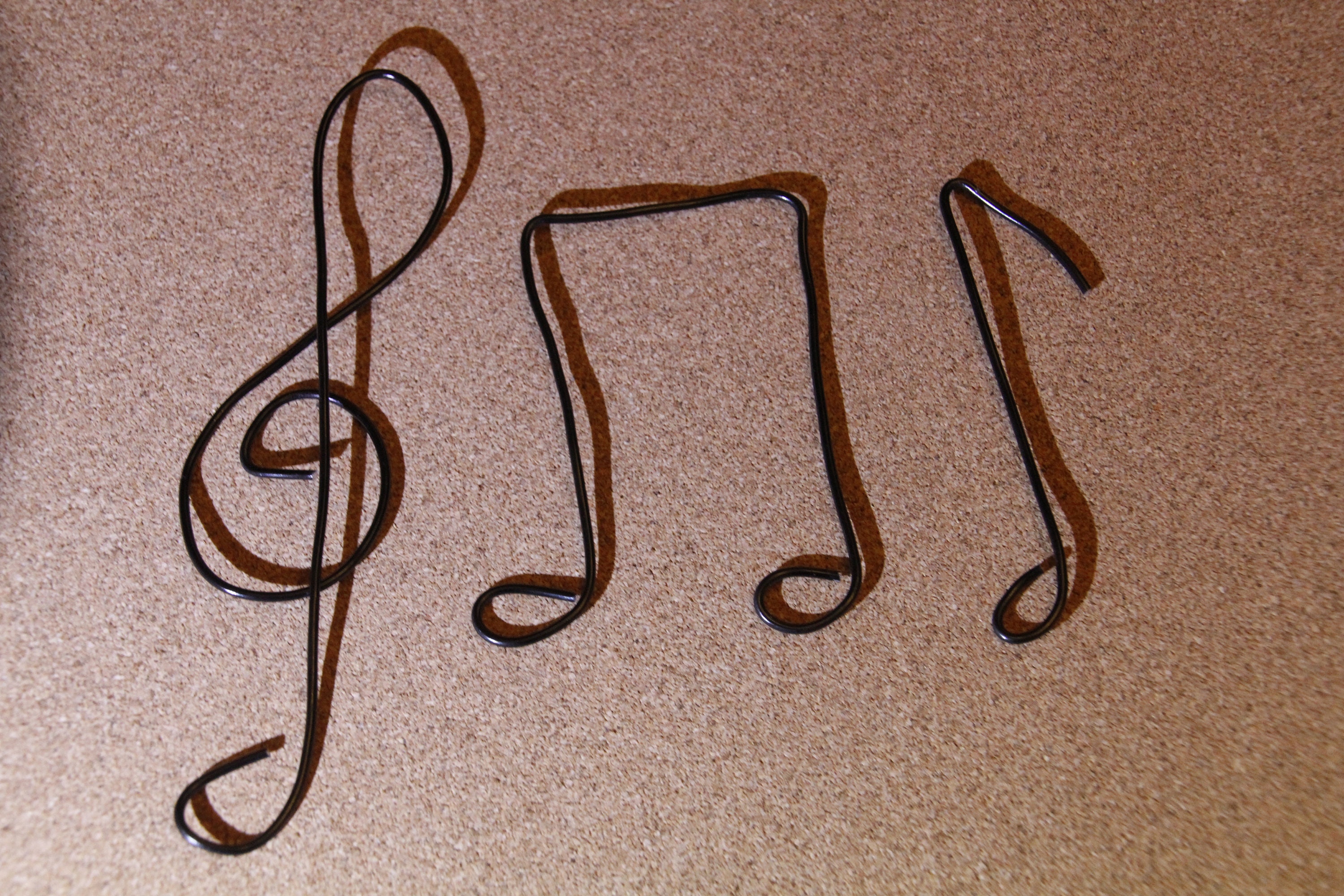 Musical Notes Trio Wire Art Musical Note Treble Clef - Etsy UK
