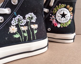 Embroidered Shoes Etsy