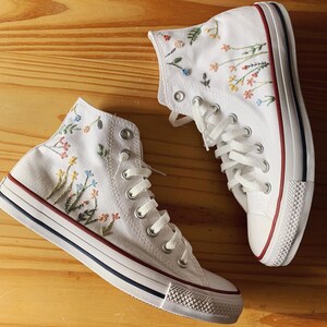 customized white converse