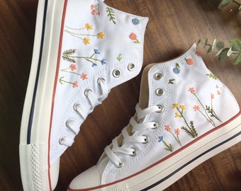 Converse CTAS bordada blanca con flores - CONVERSE
