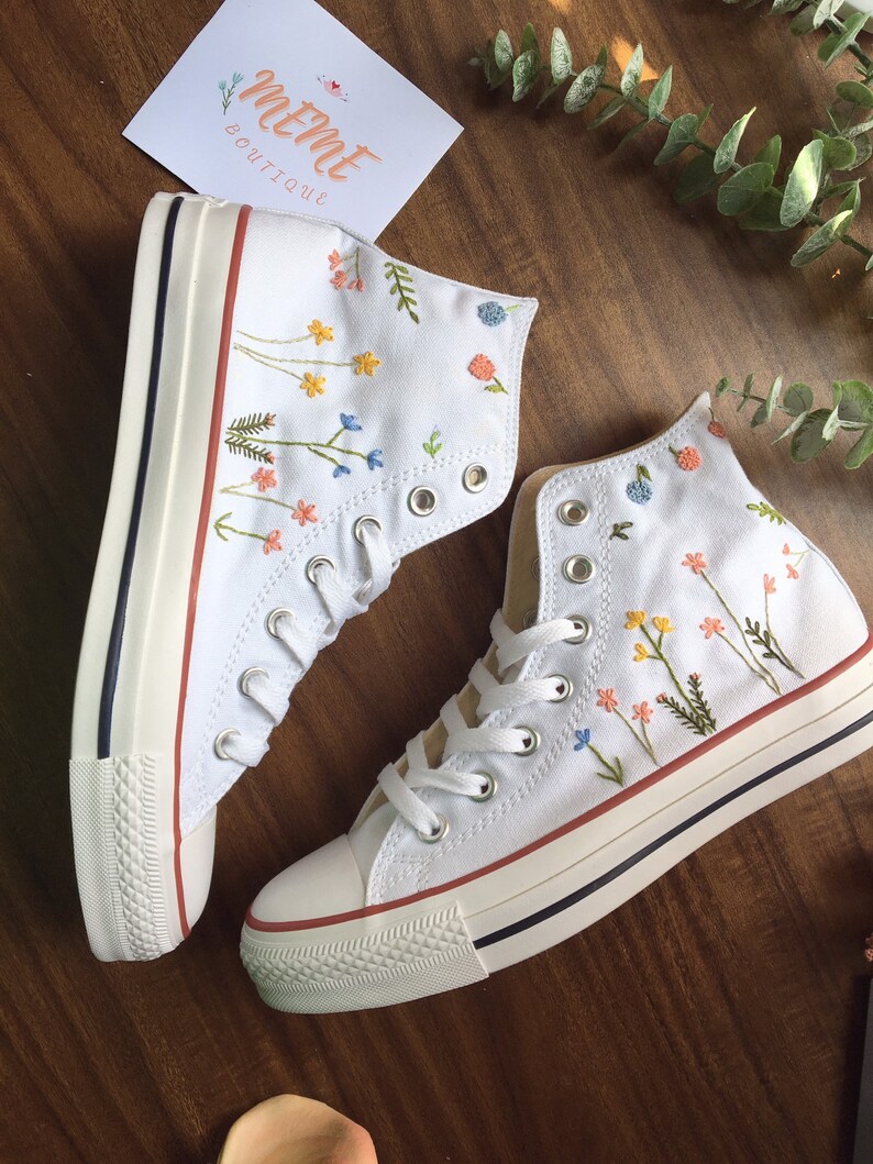 Embroidered Converse Custom Converse Chuck Taylor Embroidered Etsy UK