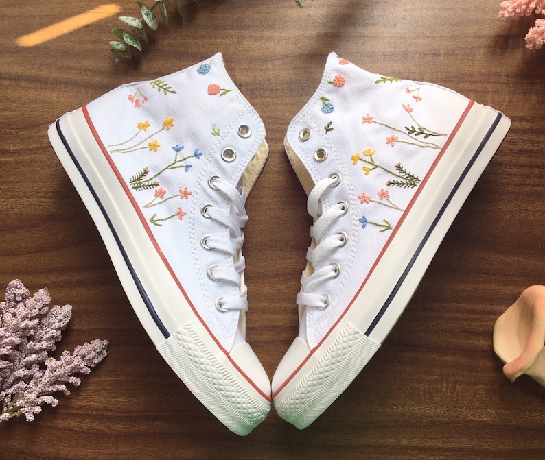Embroidered Converse Custom Converse Chuck Taylor Embroidered Etsy Canada