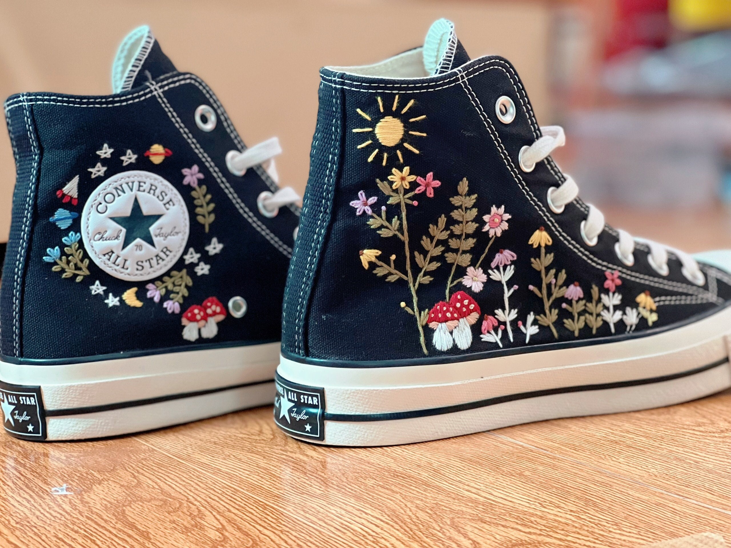 Embroidery Converse - Etsy
