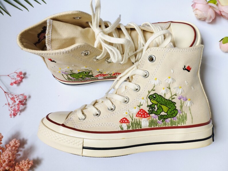 Converse Chuck Taylor 1970s Converse Mushroom Floral Etsy Singapore