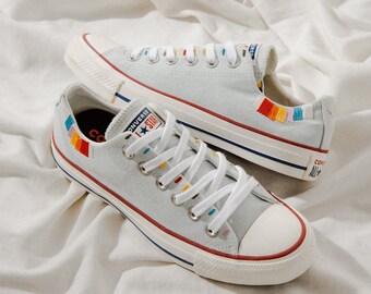 rainbow shoes converse