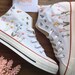 Embroidered converse, Custom converse Chuck Taylor embroidered flower 