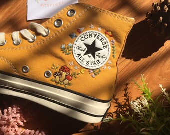 converse embroidered yellow