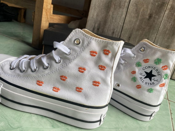 custom high top converse platform