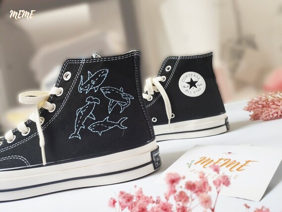 shark sole custom converse high