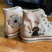Embroidered Pet Flowers Converse 1970s Shoes/ Custom Converse/ Converse Embroidered Flowers/ Wedding sneakers/ Valentine Gift 