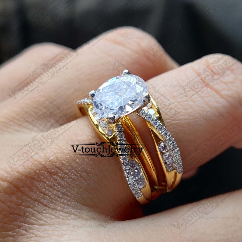 Enhancer Wrap Ring Engagement Wedding Solitaire Ring Authentic Wrap Guard Band For Women Enhancer Ring Guard Wraps For Ring CZ Diamond