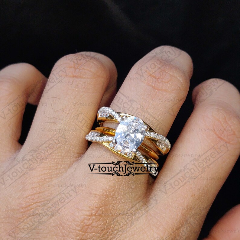 Enhancer Wrap Ring Engagement Wedding Solitaire Ring Authentic Wrap Guard Band For Women Enhancer Ring Guard Wraps For Ring CZ Diamond