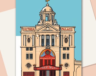 Victoria Palace Theatre, London greetings card