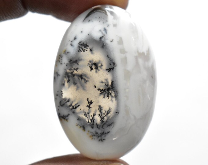 Top Quality Cabochon 37x24x6 ct 46 #M994 Natural Dendritic Opal Loose Gemstone Semi Precious Dendritic Gemstone
