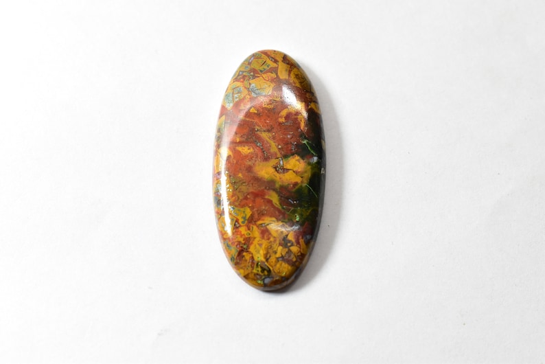 Natural Seam Agate Cabochon Semi Precious Cabochons loose stone jewelry stone Hand Polish Jewelry making 45x20x5 mm Ct 42 #M216